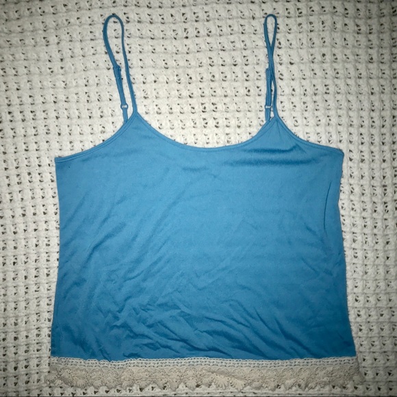 Lace Trim Tank Top - Picture 1 of 3